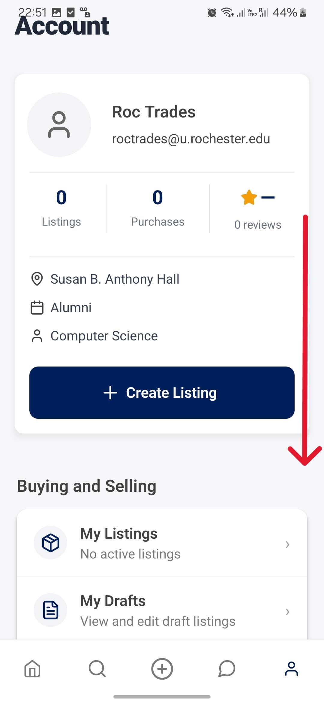 Step 2 — Scroll to Settings