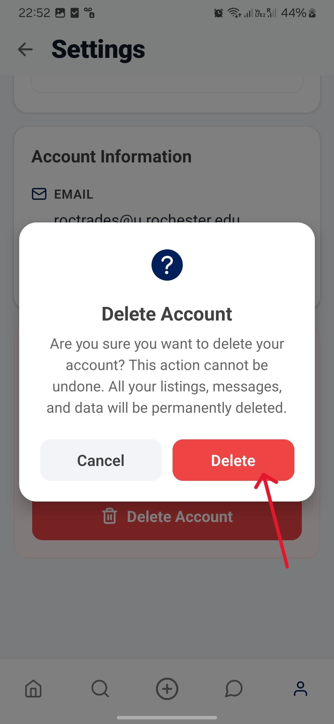 Step 5 — Confirm Deletion